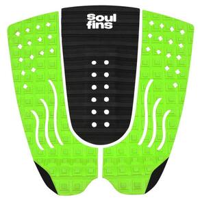 Deck Surf Antiderrapante - Soul Fins Colors Preto/Verde 69