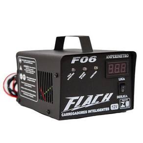 Carregador Inteligente De Bateria 6A-12V Bivolt F06 - Flach