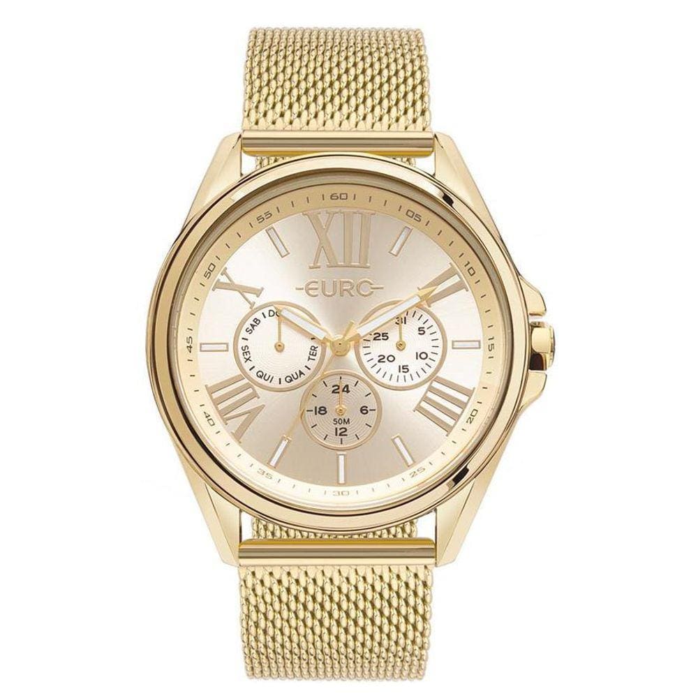 Relógio Euro Feminino Ref: Eu6P29Aih/4D Multifunção Mesh