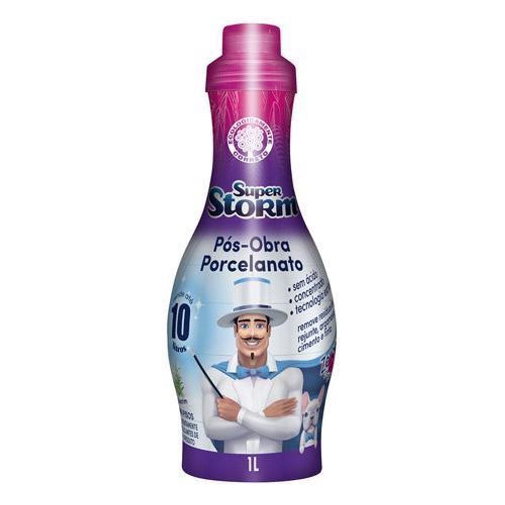 Limpeza Pós-Obra Super Storm Porcelanato 1L - Pulvitec