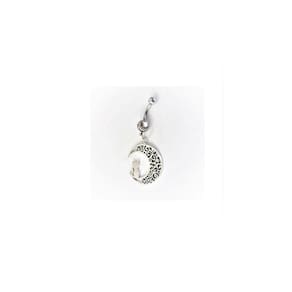 Piercing Love Cats Meia Lua E Gato Prateado Nova Moda Grande