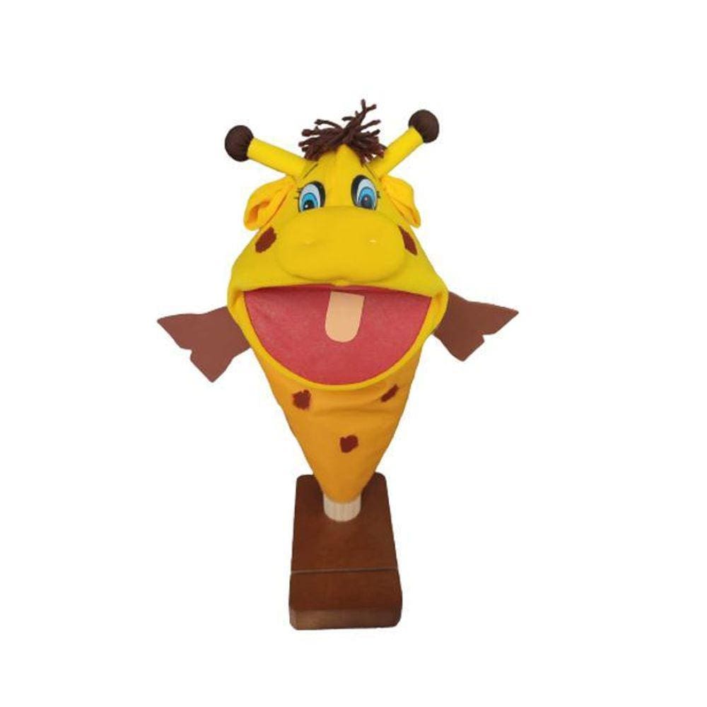 Fantoche De Mão Girafa Lúdico