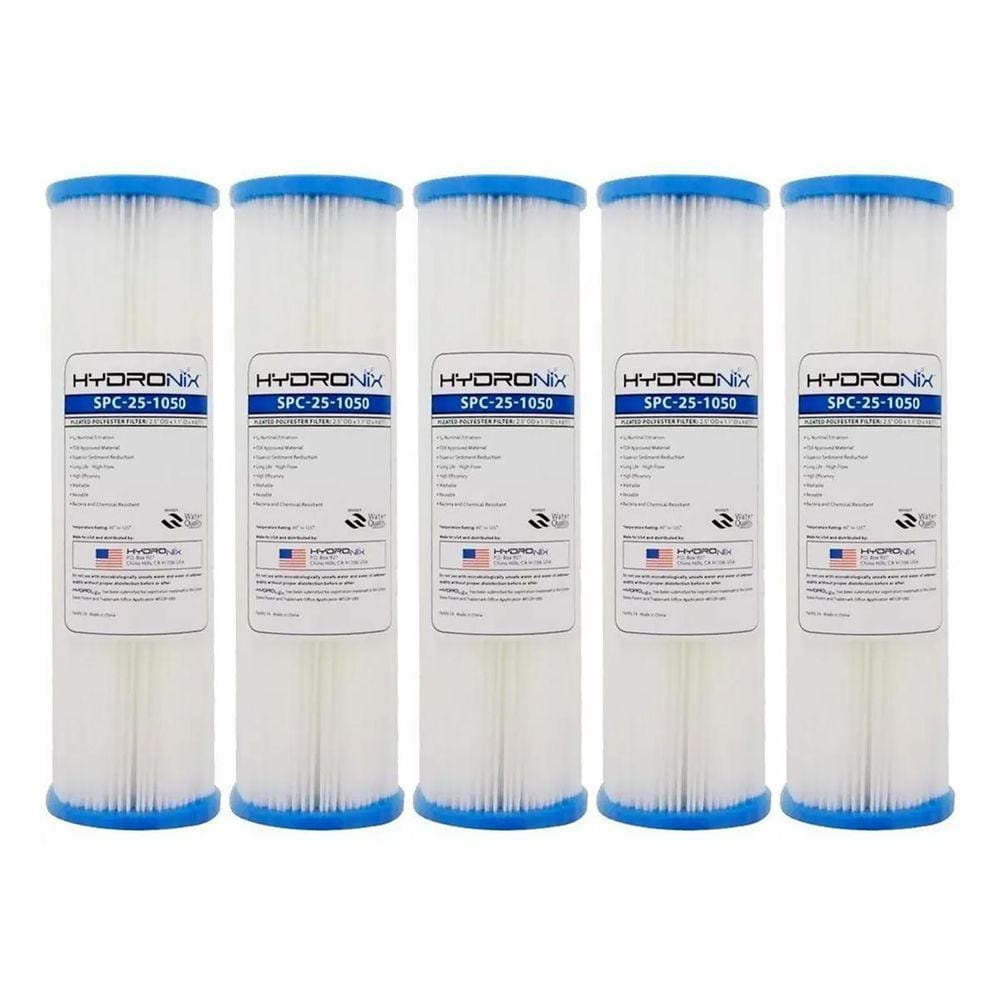 5 Un Filtro Plissado Hydronix Cavalete Lavável 10 50 Micras