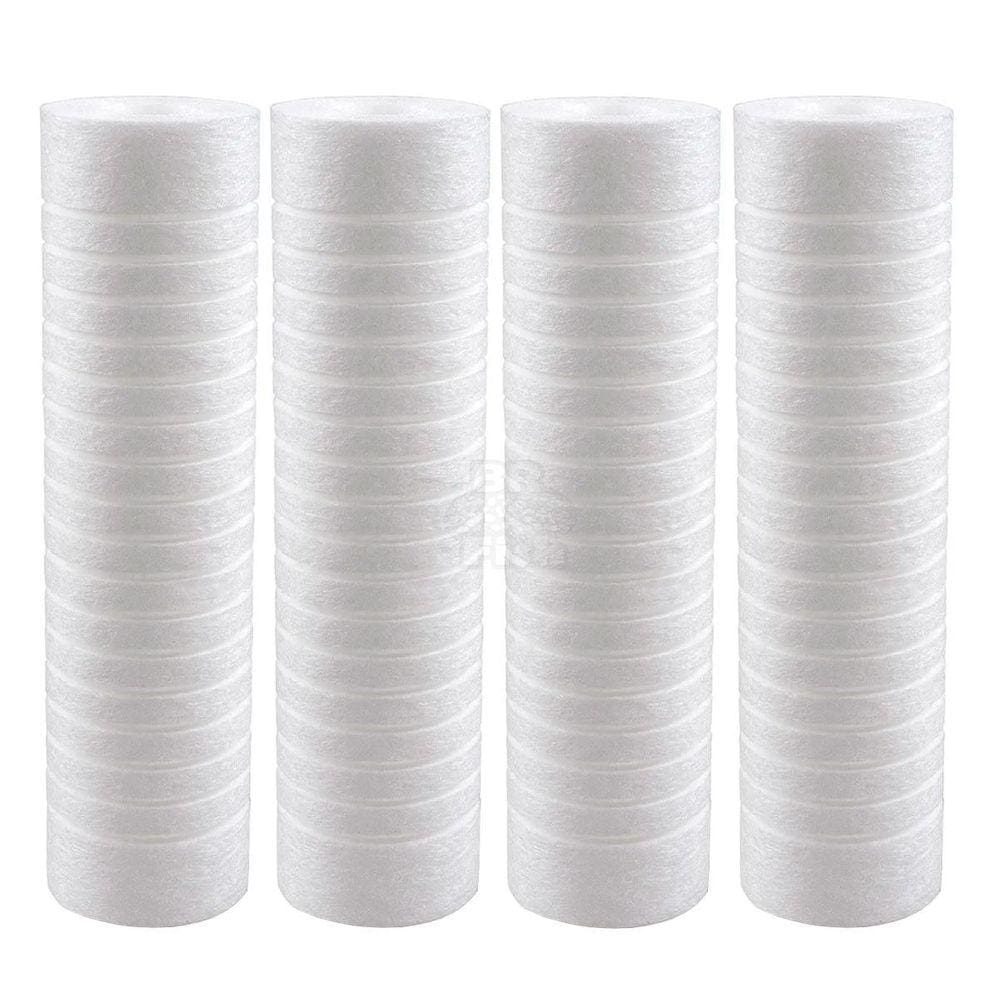 Kit 4 Cartucho Polipropileno Ranhurado 10 X 2 1/2 1 Micra