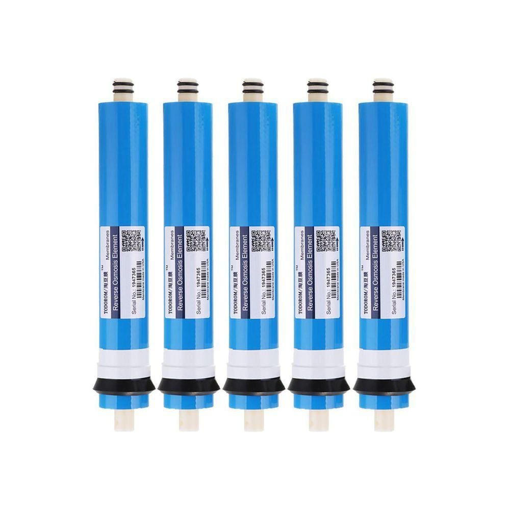 Kit 5 Membrana 50Gpd Osmose Reverse 190Litros Diarios Ro Azu