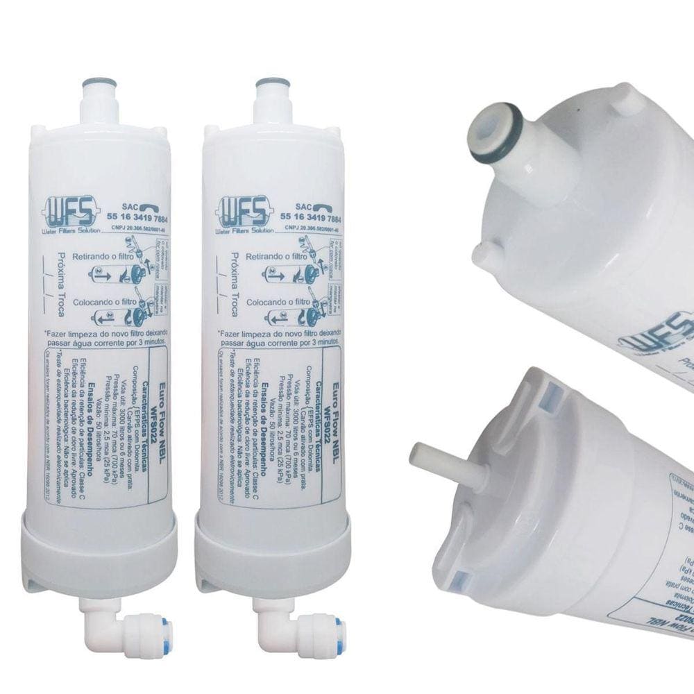 Kit 2 Filtro Refil Compatível Purificador Europa Noblesse