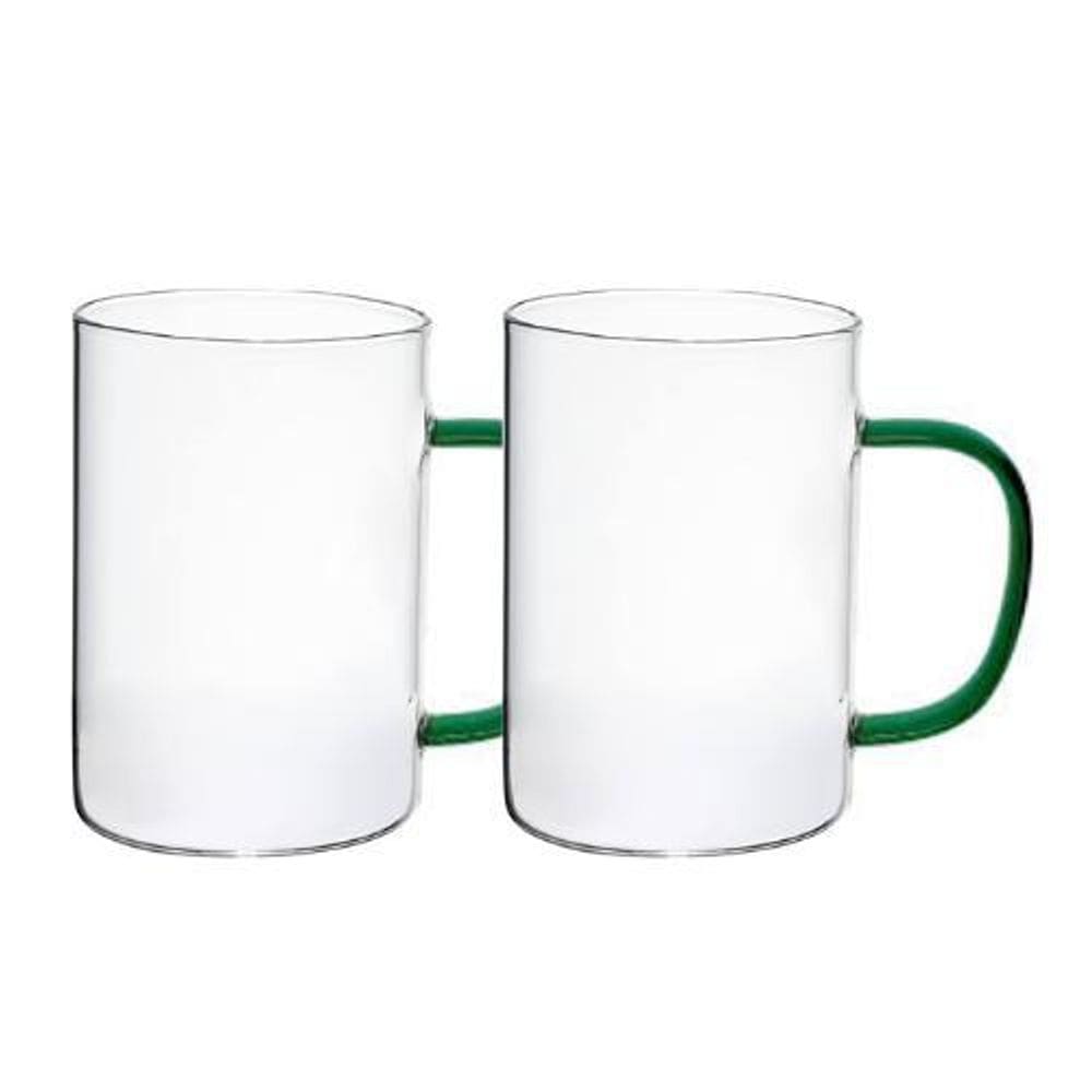 Caneca de Vidro Fun Verde 320ml Wolff