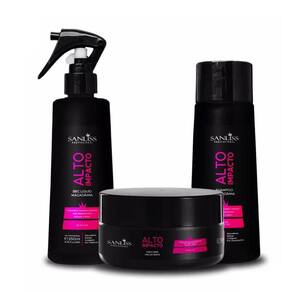 Kit Macadâmia Sanliss - Shampoo + Máscara + Leave-in