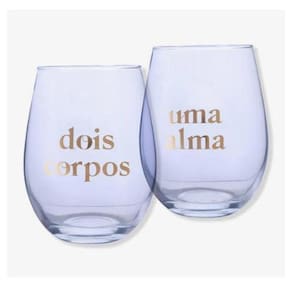 Copo Kitc/2 Ovo Vidro 550ml Amor Dois Corpos ZonaCriativa