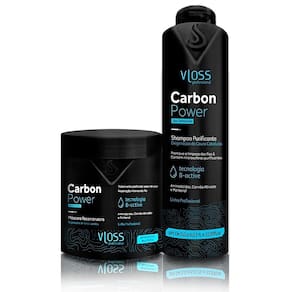 Kit Carbon Shampoo E Máscara Tratamento Esfoliante Intensivo