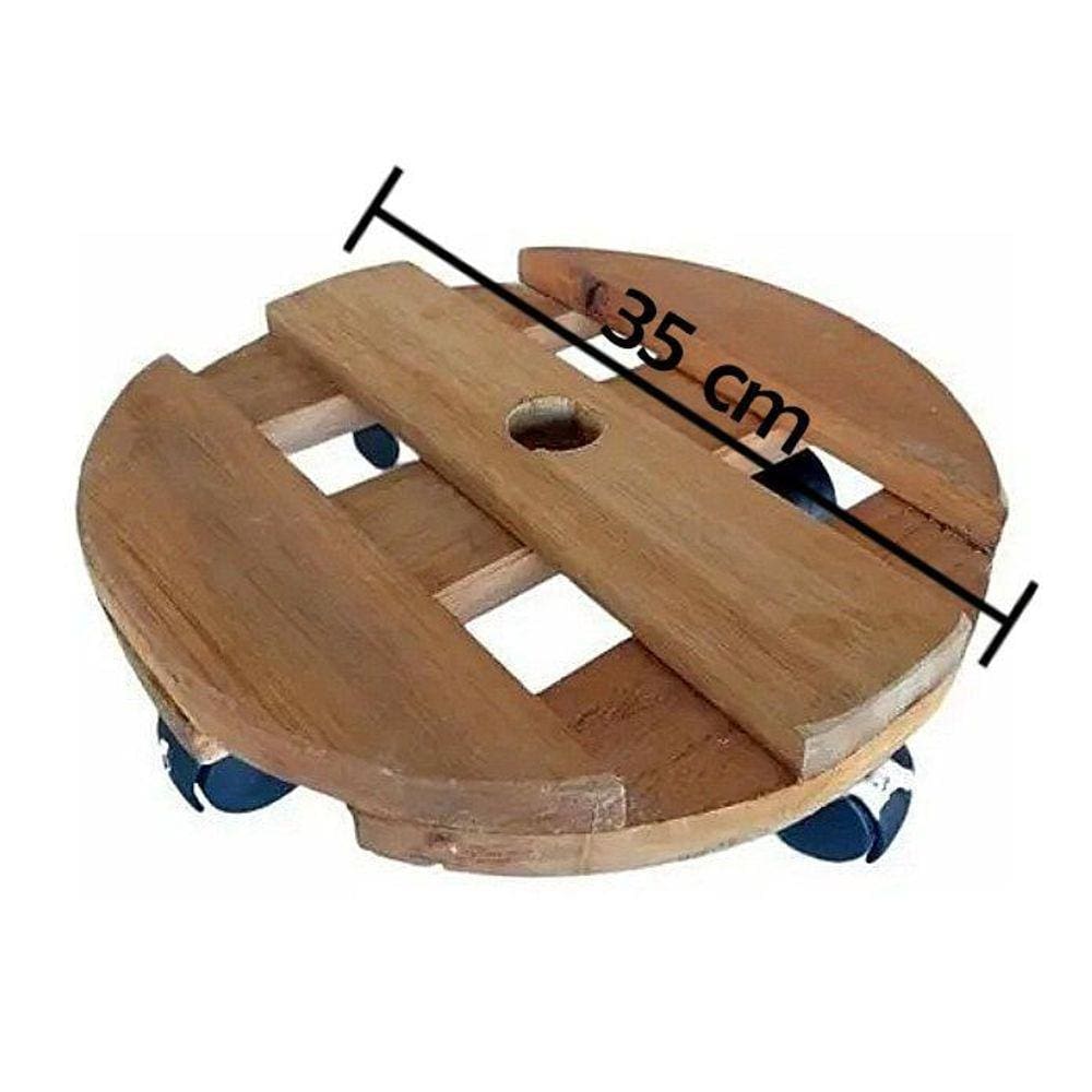 Suporte Vasos; Botijão De Gás Carrinho Resistente 35 Cm
