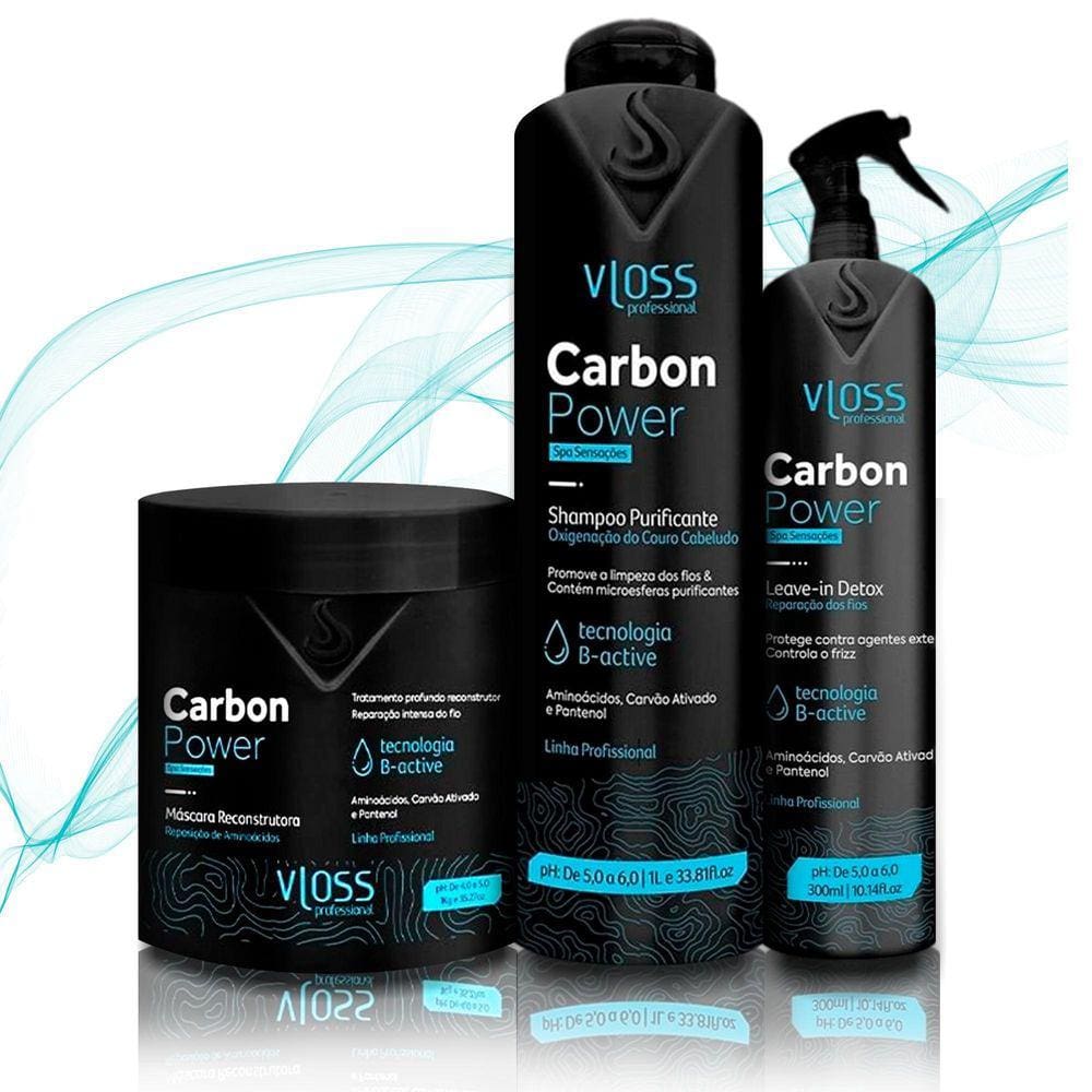 Kit Carbon Power, Recuperação E Vitalidade Para Seus Fios