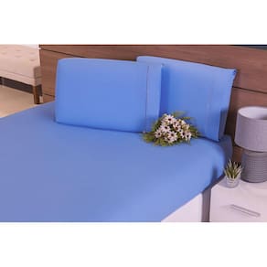 Kit 10 Fronhas 100% Algodão Percal 200 Fios Bainha 5 Pares