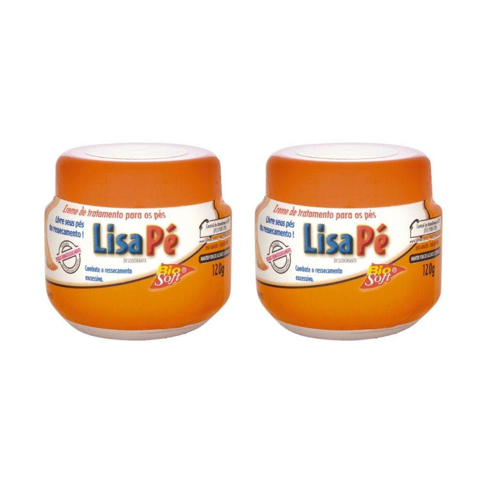 Creme Para Pés Soft Hair Lisa Pé 120g - Kit C/ 2un