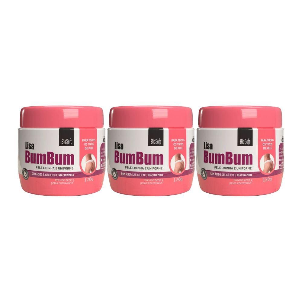 Creme Soft hair 120g Lisa Bumbum Bio Soft-Kit C/3un