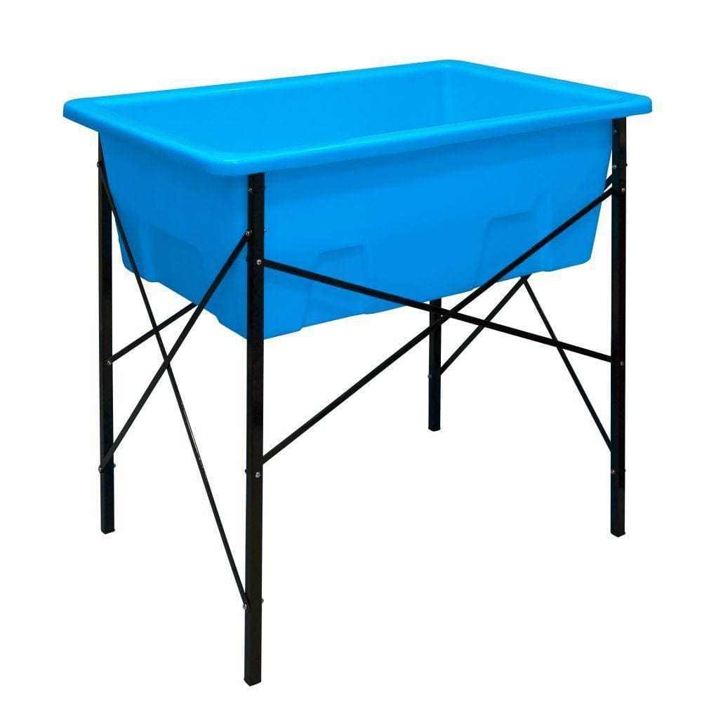 Banheira Plástica Em Polietileno Super Resistente Mix - Azul