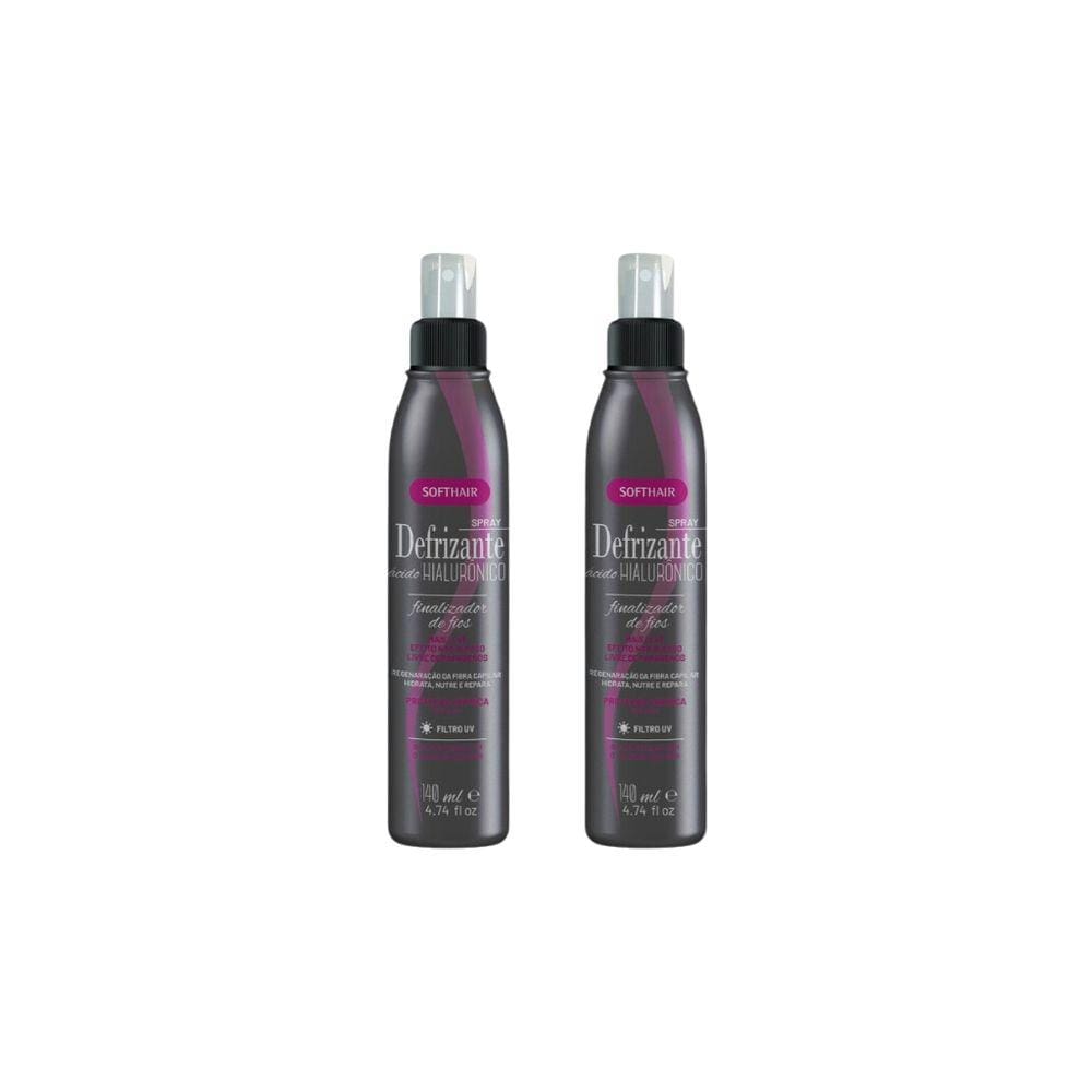 Defrizante Soft Hair 140ml Spray Acido Hialuronico-Kit C/2un