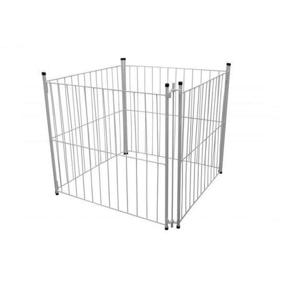 Cercado Pet Dobravel Branco Mix - 65X65X65Cm