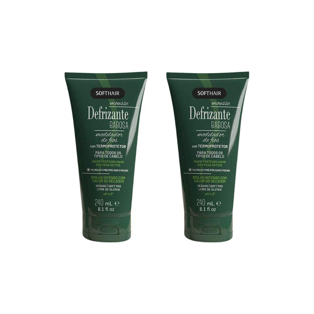 Defrizante Soft Hair 240 ml Babosa-Kit C/2un