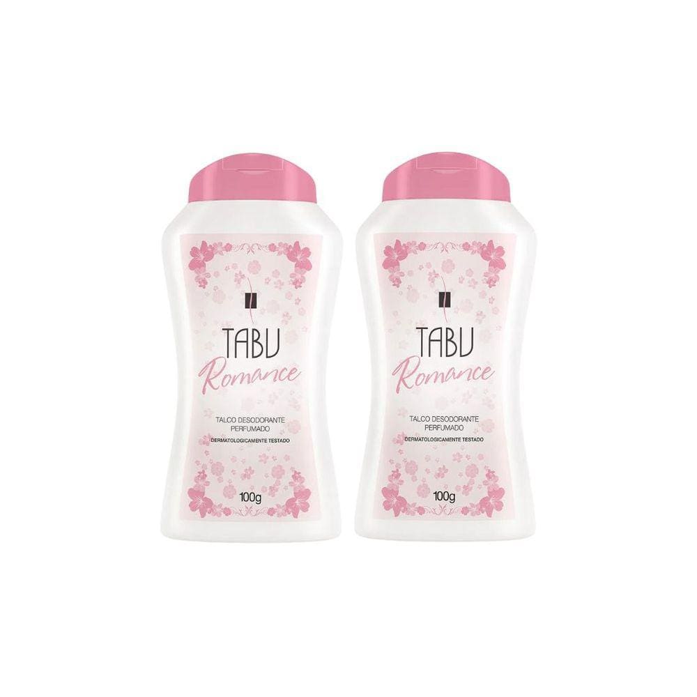 Talco Tabu 100g Romance - Kit C/ 2un