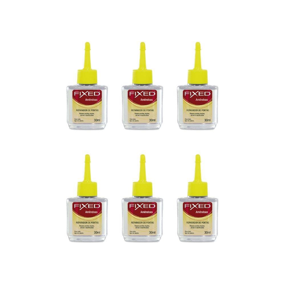 Reparador De Pontas Fixed Amendoas 30ml-Kit C/6un