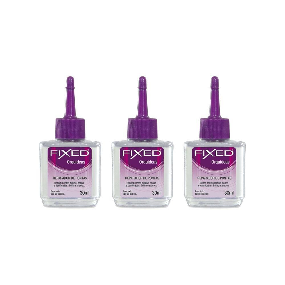 Reparador de Pontas Fixed Orquidea 30ml-Kit C/3un