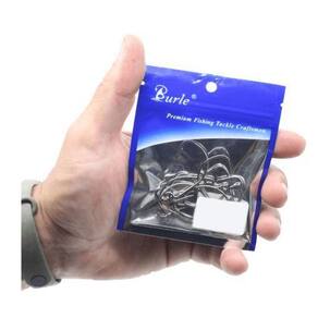 Kit 10 Anzol Offset De Pesca Camarao Soft Bait Shad Grub