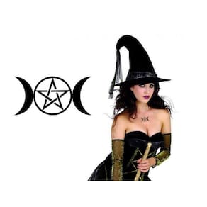 Tatoo Temporária Cosplay Halloween Bruxas Símbolos 38Mm