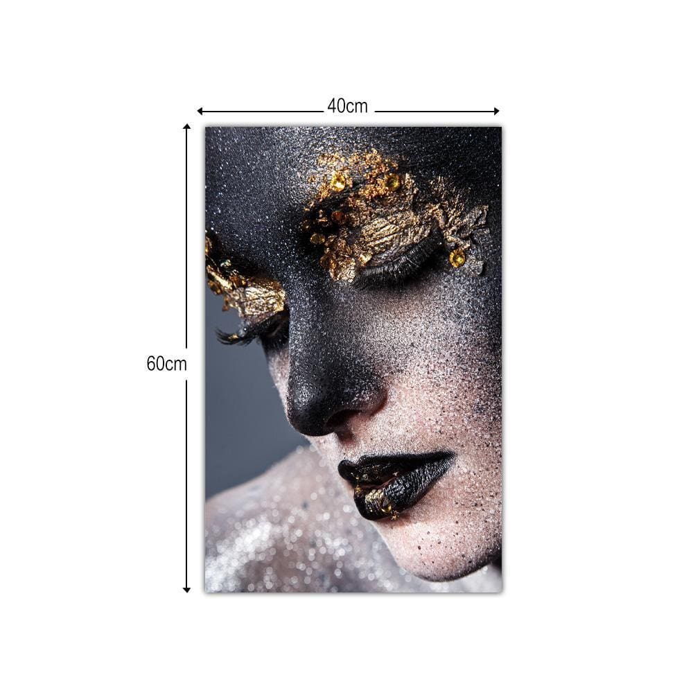 Quadro Tela Decorativa Mulher Elegante Para Sala 60X40Cm