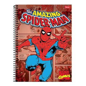Caderno Universitário Espiral Capa Dura 80 folhas - 1 matéria The Amazing Spider-Man: Marvel