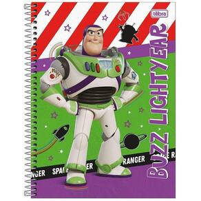Caderno Universitário Espiral Capa Dura 80 folhas - 1 matéria Toy Story Buzz: Disney