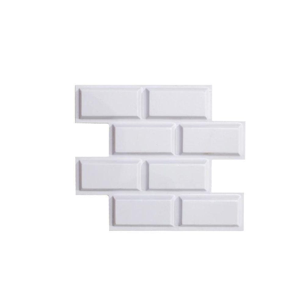 Placa 3D PVC Tijolinho 25x25cm - 20 unidades
