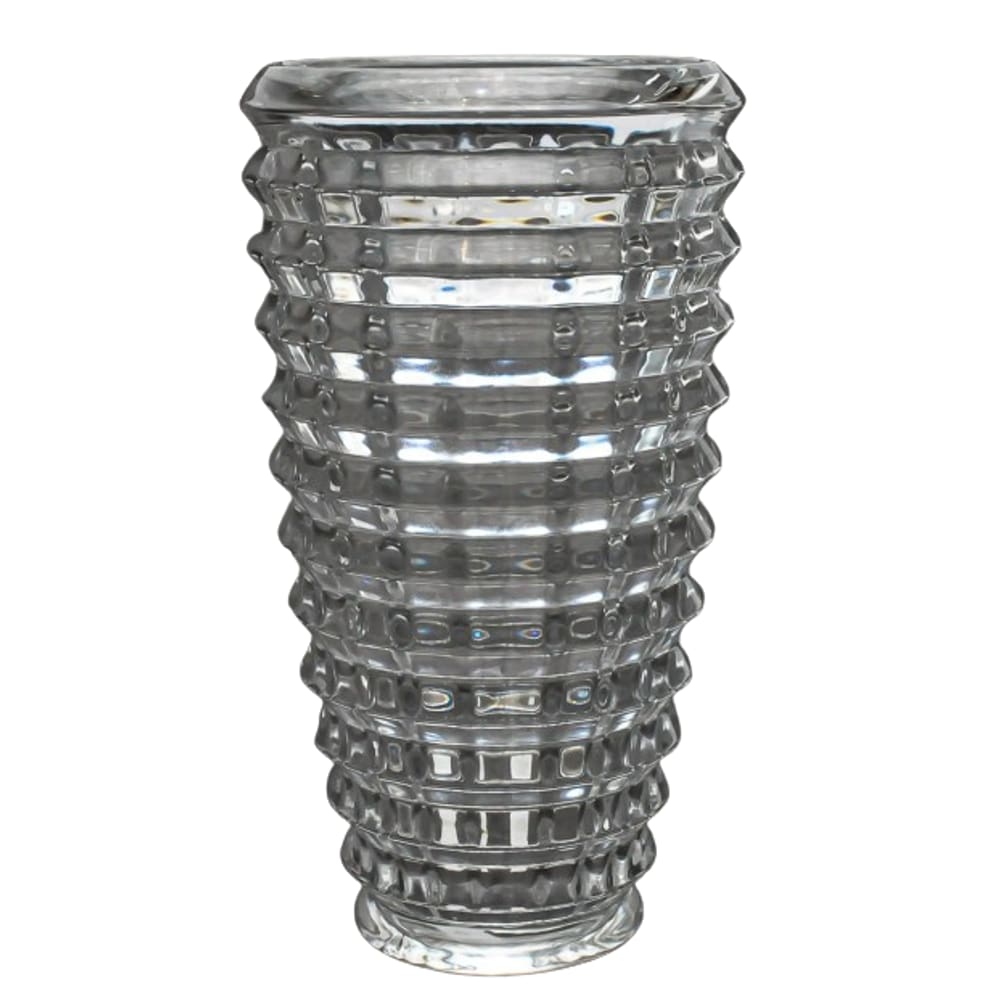 Vaso Decorativod Vidro Crsital 28Cm Centro De Mesa Arrranjo Decoração