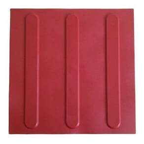 Kit 10 Pçs Piso Tátil Direcional Pvc 25X25 Argamassado Vm