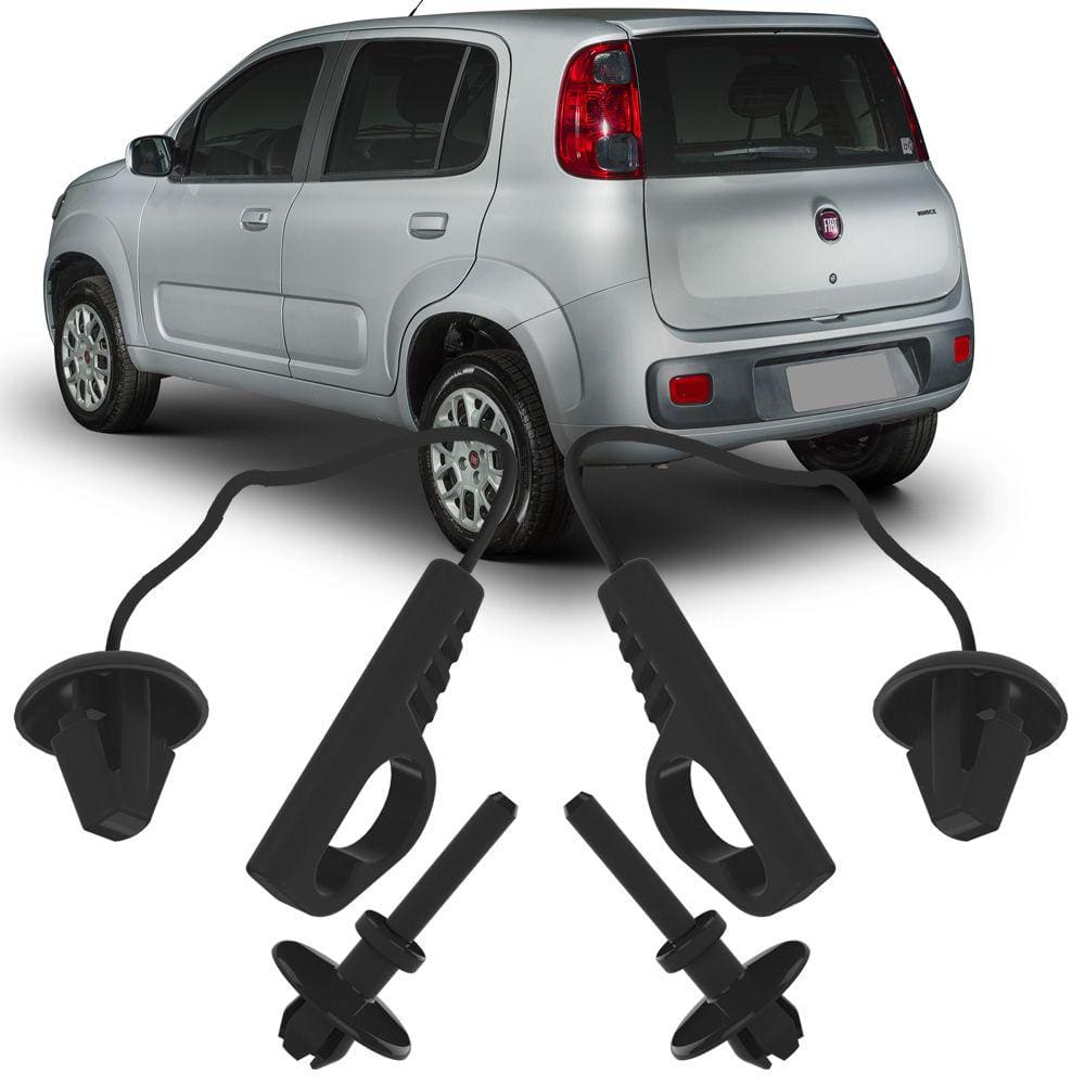 Kit 2 Pinos com Cordão Para Tampão Porta Malas Uno Attractive Economy Evolution Sporting Vivace Way