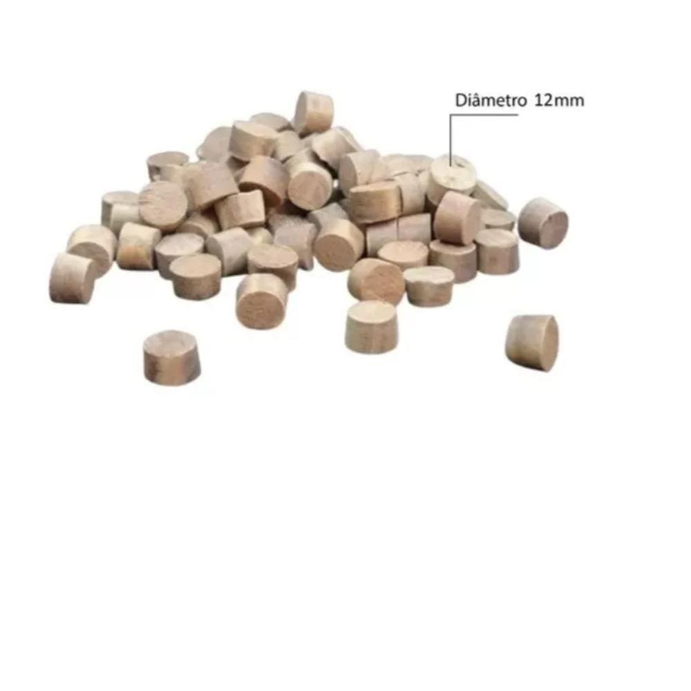 100 Cavilhas De Topo Para Assoalho E Deck Tapa Furo 12Mm