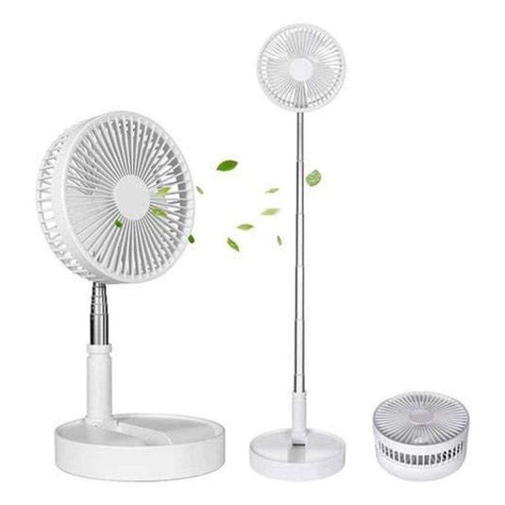 Ventilador Portátil Recarregável Via Usb, Ajustável E