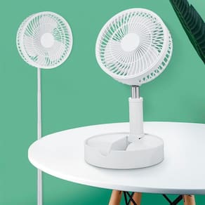 Ventilador Portátil Usb Dobrável, Retrátil E Bateria