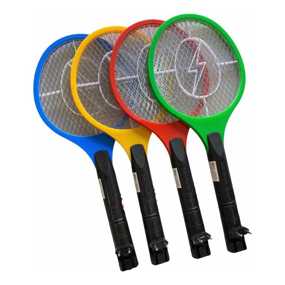 Raquete Mata Mosquito Elétrica: Bivolt, Recarregável Alta