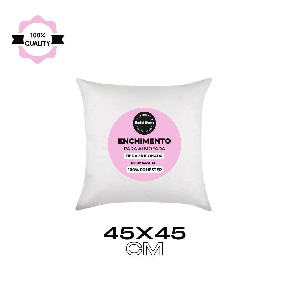 Enchimento Almofada Fibra Siliconada 45x45 300g - Macio
