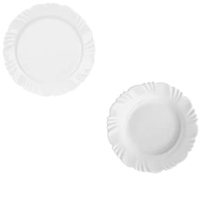Jogo De Pratos Pétala Opaline 8 Fundo + 8 Rasos