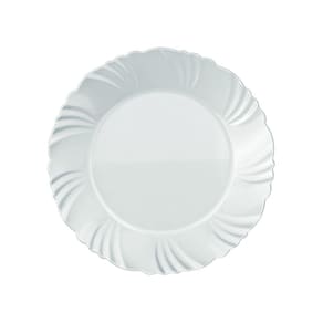 Prato Sobremesa Nadir Duralex Pétala Vidro Branco Opaline