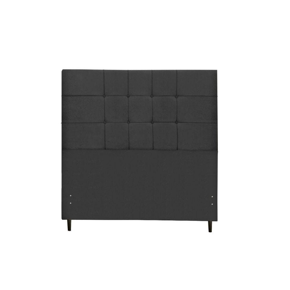 Cabeceira Barcelona 1,58 preto queen decoração super luxo linha quartos sofisticados - Jbe Moveis