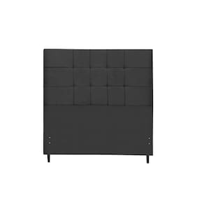 Cabeceira Barcelona 1,58 preto queen decoração super luxo linha quartos sofisticados - Jbe Moveis