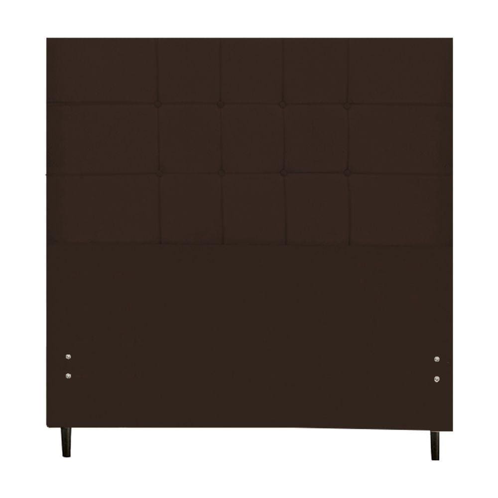 Cabeceira Barcelona 1,38 marrom casal decoração super luxo linha quartos sofisticados - Jbe Moveis