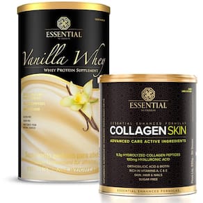 Kit Vanilla Whey Protein 450G + Collagen Skin 330G Essential