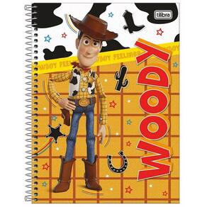 Caderno Universitário Espiral Capa Dura 80 folhas - 1 matéria Toy Story Woody: Disney