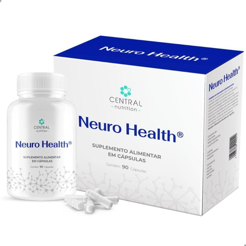 Neuro Health Saúde Cerebral 90 Cápsulas Central Nutrition
