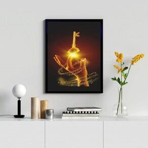Quadro Decorativo Arquétipo Chave Mágica 45X34Cm - Com Vidro