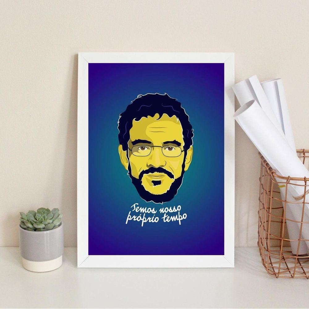 Quadro Decorativo Temos Nosso Próprio Tempo 45X34Cm